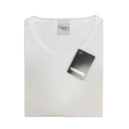Maglia uomo filo di Scozia girocollo Ciellegi 700 bianco