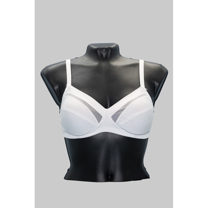 Reggiseno Lepel senza ferretto coppa C e D 270-bianco-fronte-manichino