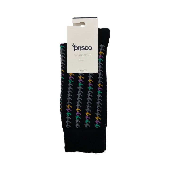 calzino corto prisco bruce c assortito h nero