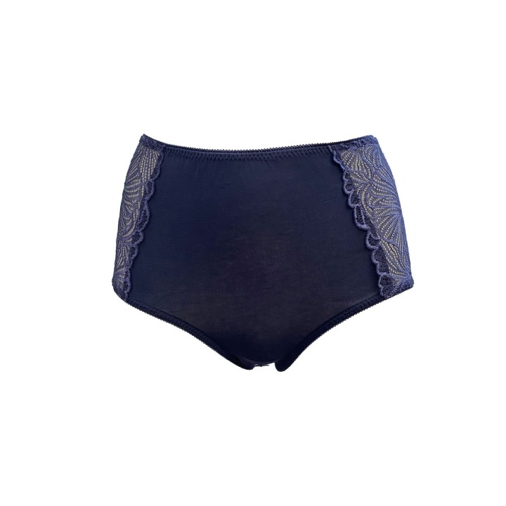 SLIP MIDI JADEA 6447 IN PIZZO BLU FRONTE