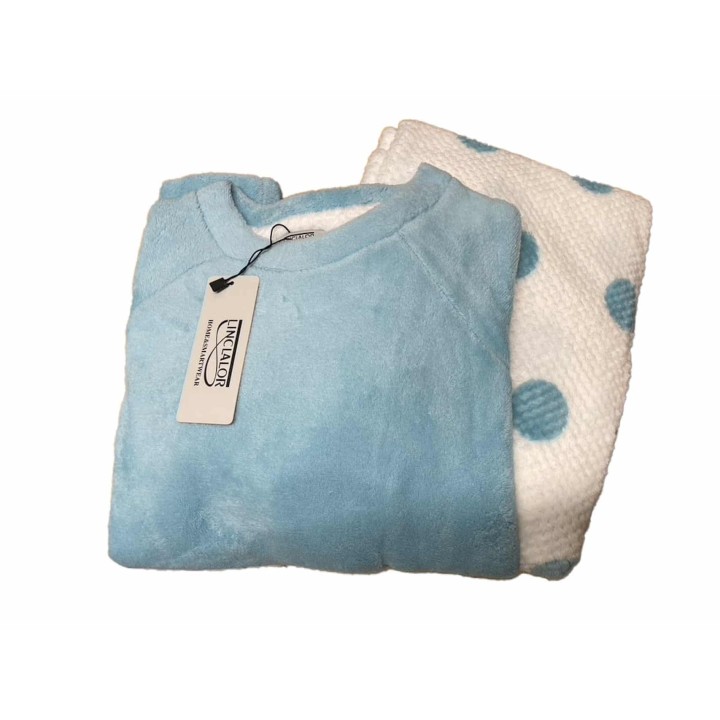 pigiama donna linclalor in coral 8677 panna acqua