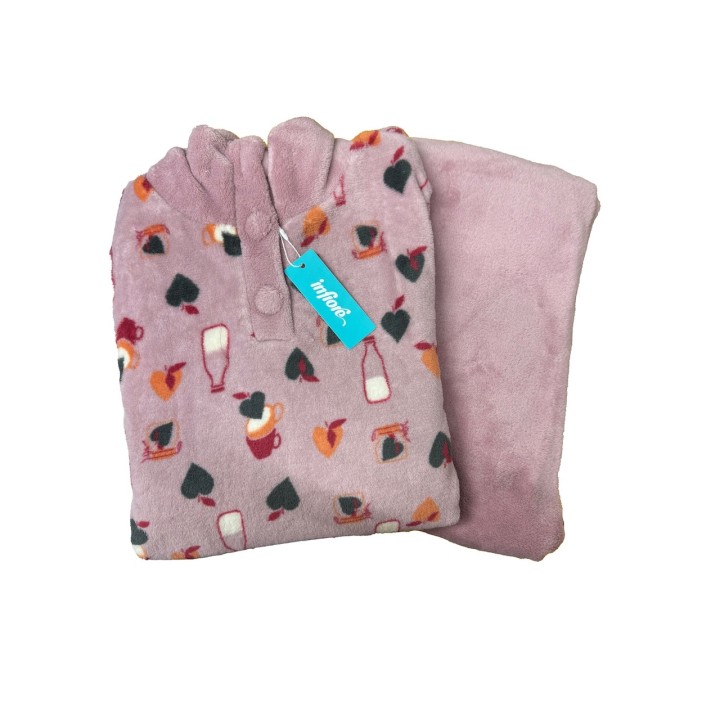 pigiama donna infiore in coral 651443 malva