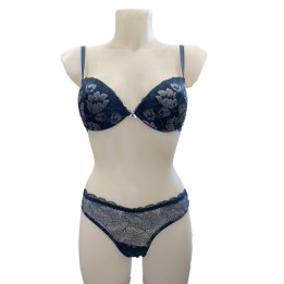 coordinato donna in pizzo jadea 4680 intero abisso