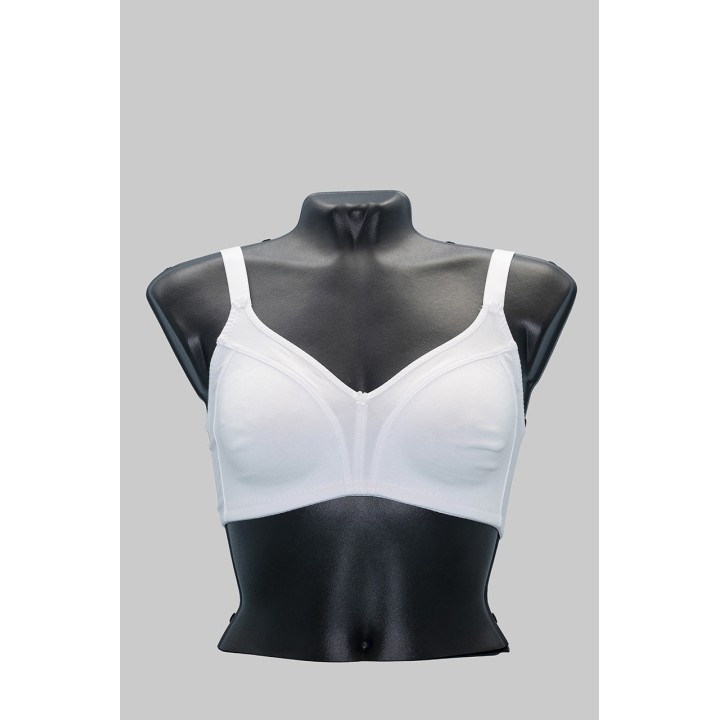 reggiseno Selene elasticizzato senza ferretto BLANCA-blanco-fronte-manichino