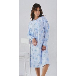 Camicia da notte donna cotone Karelpiù KC8004 - dimensioni grandi