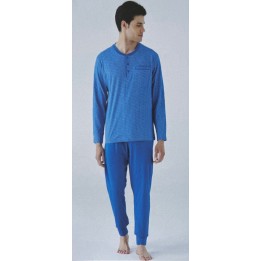 Pigiama uomo estivo lungo Karelpiù KC8216 taglie forti