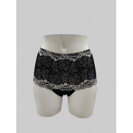 slip midi jadea con pizzo 6500 nero - dimensioni grandi