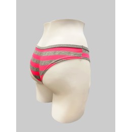Slip brasiliana in cotone Jadea 6039 fucsia retro - dimensioni grandi