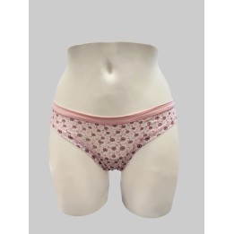 Slip brasiliana donna in cotone e pizzo LovelyGirl 5980 lillac fronte - dimensioni grandi