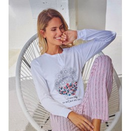 Pigiama estivo donna in cotone Jadea 3210 un o - dimensioni grandi