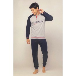 Pigiama uomo cotone leggero Lotto LP1172 - dimensioni grandi