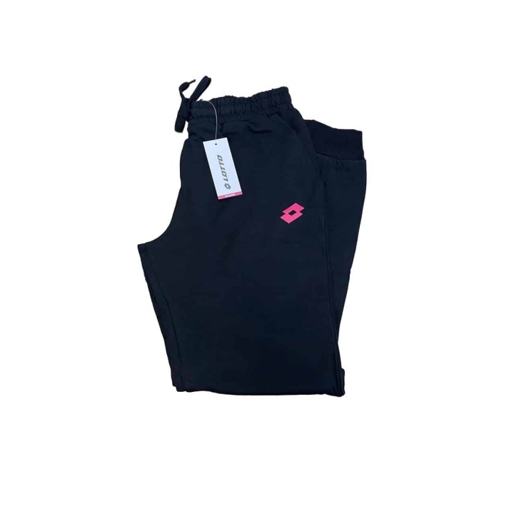 Pantaloni tuta donna felpati Lotto LA1012 nero
