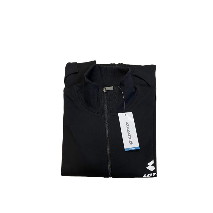 Felpa con zip uomo estiva Lotto LA1103 nero