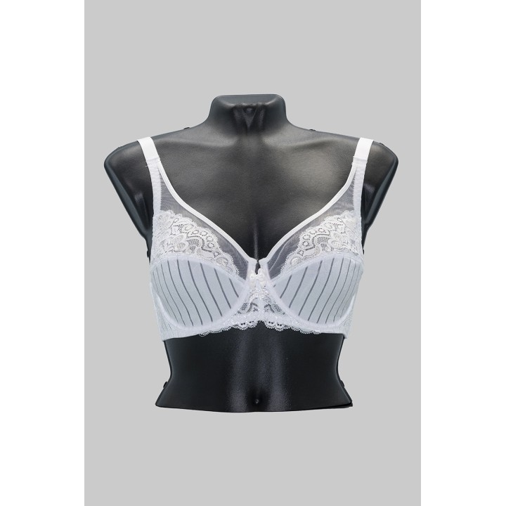 Reggiseno contenitivo con ferretto Selene MARILUZ-blanco-fronte-manichino