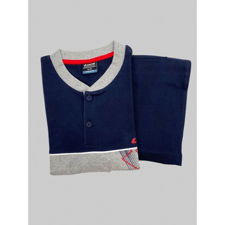 Pigiama Lotto uomo corto estivo LP1116 grigio