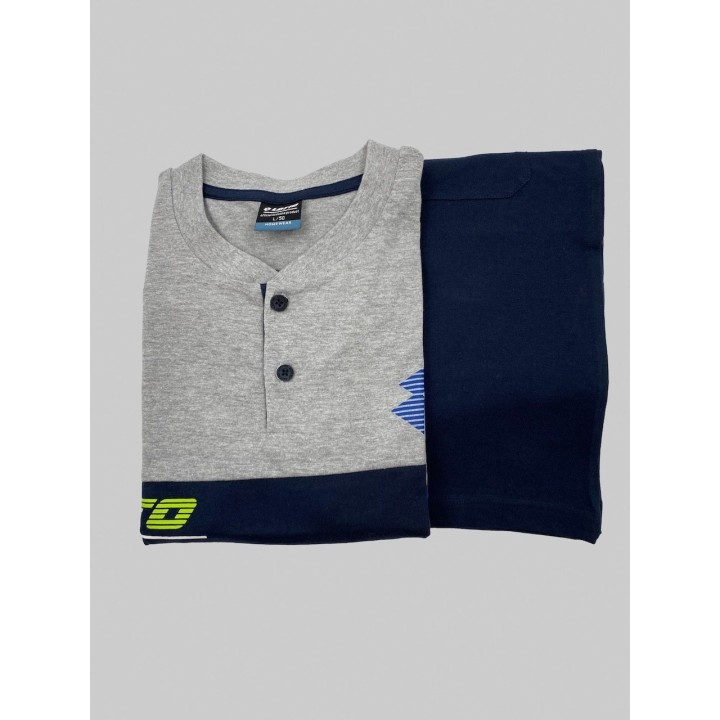 Pigiama Lotto uomo corto estivo LP1148 grigio