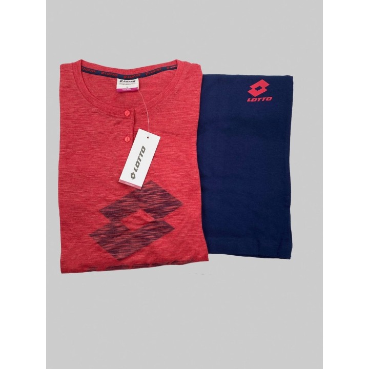 Pigiama donna Lotto in cotone LP5106 rosso