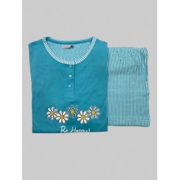 Pigiama Karel estivo donna KC8101 celeste