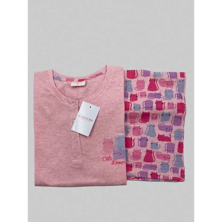 Pigiama corto donna Granchio GP5100 rosa