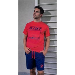 Completo uomo estivo t-shirt e pantaloncino Lotto LP1131