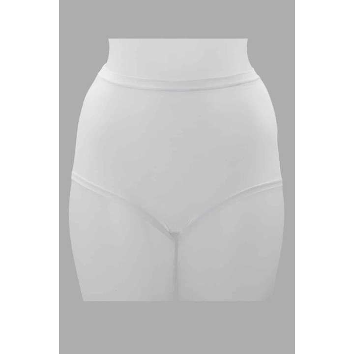 Slip vita alta in cotone elasticizzato Cotonella GD367 bianco