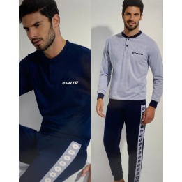 Pigiama uomo in cotone lungo Lotto LP1051