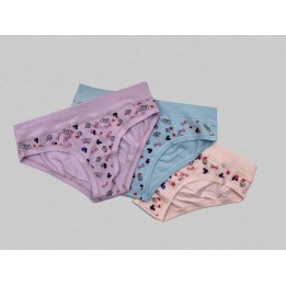 Slip donna in cotone fantasia fascia alta Lovely Girl 6759