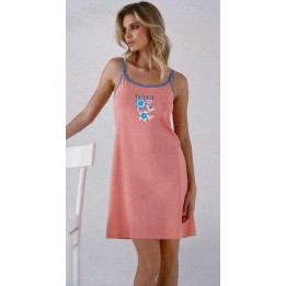 Camicia da notte estiva donna con spalline Karelpiù KC8334