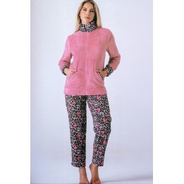 pigiama-donna-pile-aperto-karlpiu-kf7226