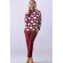 pigiama-donna-pile-invernale-karlpiu-kf7221