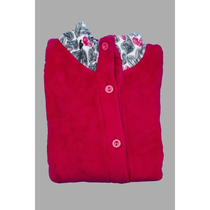 vestaglia-invernale-donna-in-pile-karelpiu-kf7245-fragola