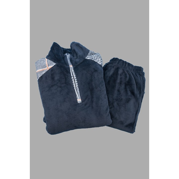 pigiama-in-pile-uomo-karelpiu-kf7301-blu