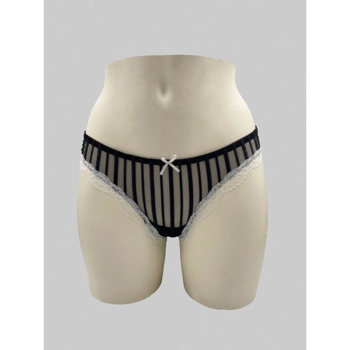 Slip con pizzo Jadea 6051 nero