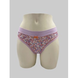 Slip brasiliana in cotone Lovely Girl 6626 old mouve