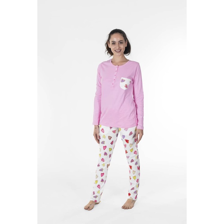 pigiama-caldo-cotone-donna-verdissima-02-w3mce11-foto-1