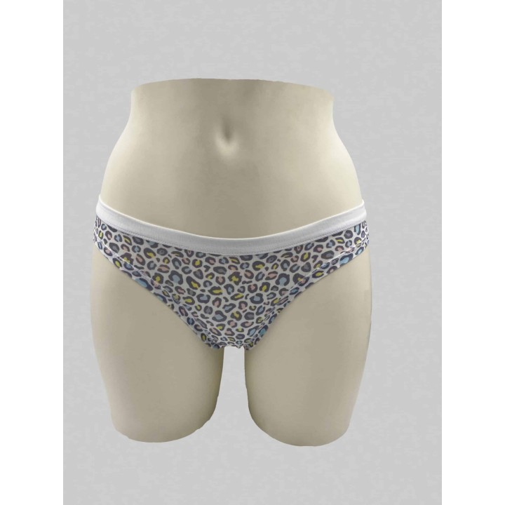Slip brasiliana in cotone Lovely Girl 5616D bianco
