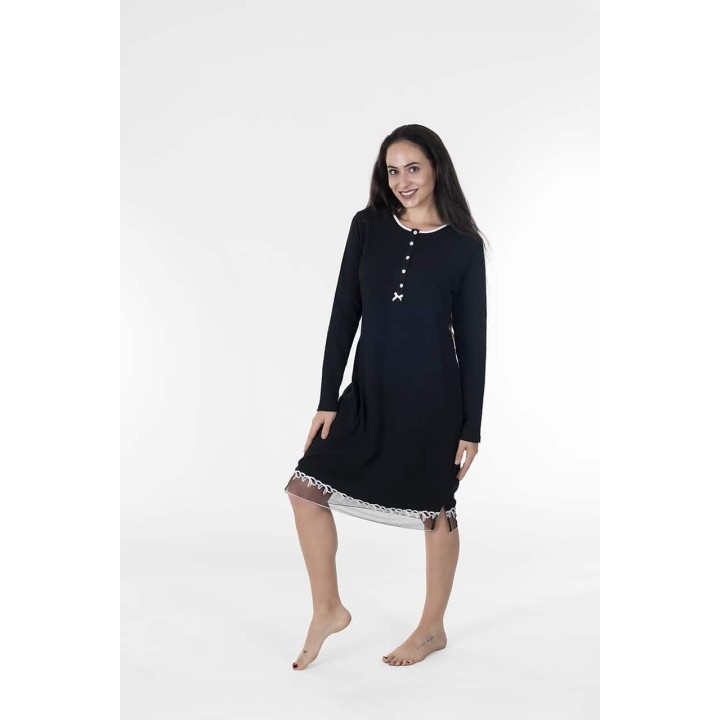 camicia-da-notte-invernale-verdissima-27-w3afm27-nero