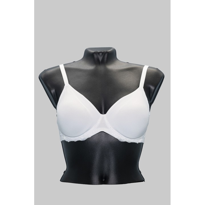 Reggiseno Lepel con ferretto preformato a balconcino 261-bianco-fronte manichino