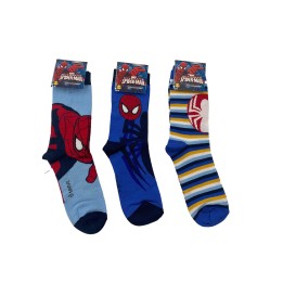 calzini-lunghi-bambino-spiderman-cotone-estivo-3702-3pz-fronte