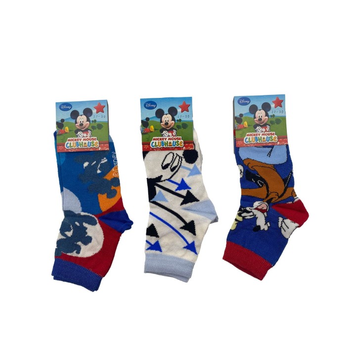 calzini-corti-bambino-mickey-mouse-cotone-estivo-3708-3pz-fronte