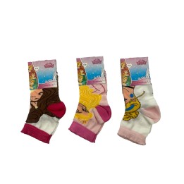 calzini-corti-bambina-principesse-in-cotone-estivo-3708-3pz-fronte