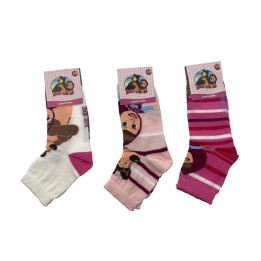 calzini-corti-bambina-masha-e-orso-cotone-estivo-3734-3pz-fronte