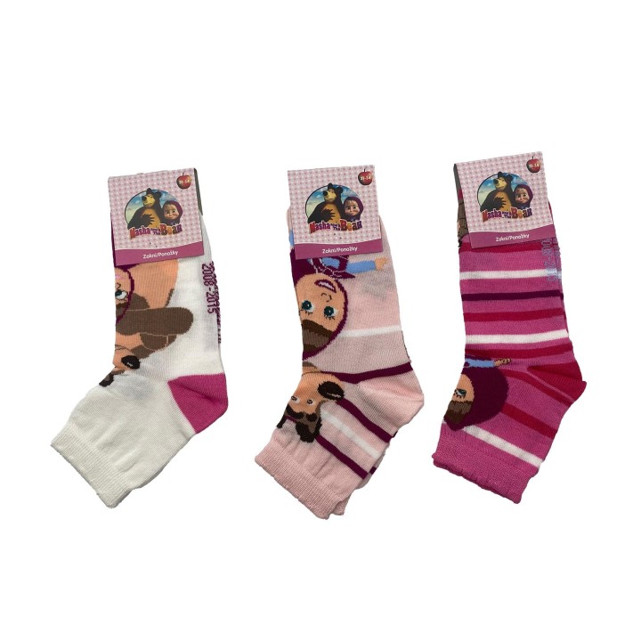 calzini-corti-bambina-masha-e-orso-cotone-estivo-3734-3pz-fronte