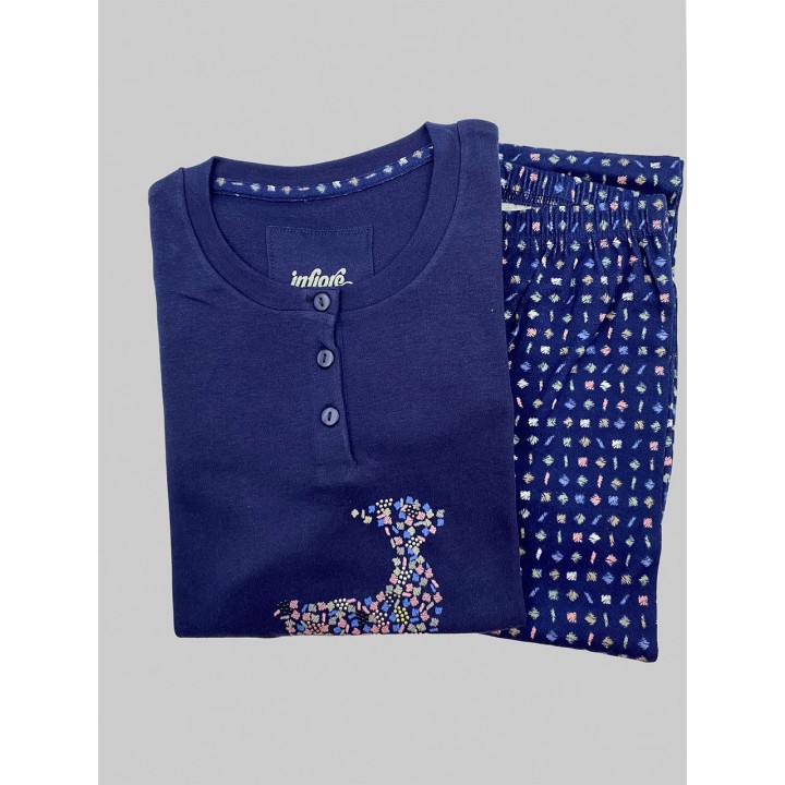 pigiama-donna-caldo-cotone-infiore-grf652838-blu