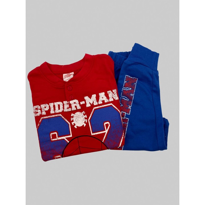 pigiama-bambino-invernale-spiderman-mv40m7603-rosso