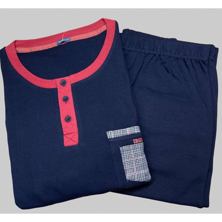 pigiama-irge-uomo-invernale-2407-blue-navy