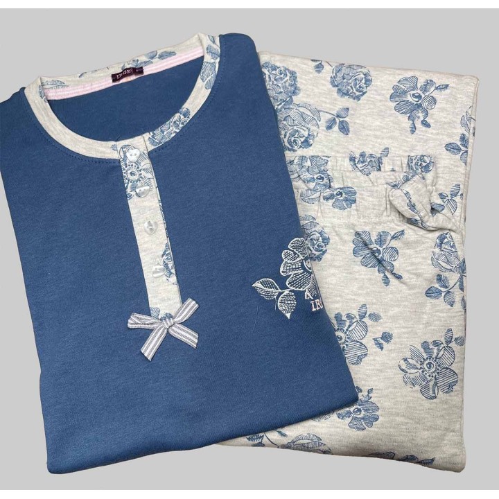 pigiama-donna-invernale-irge-2501-blue