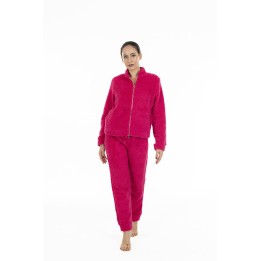 Pigiama donna aperto davanti in pile Verdissima82.W3AMSF54-3