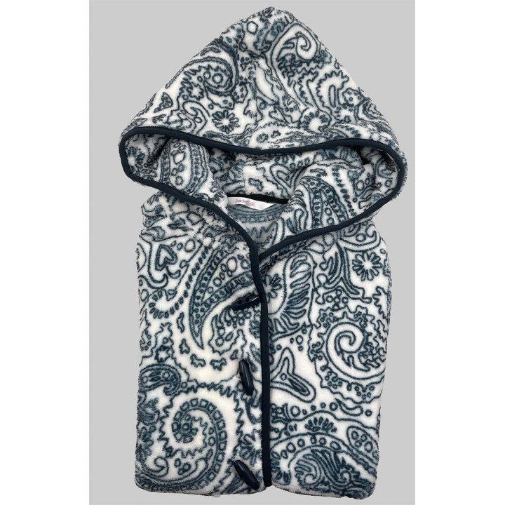 vestaglia-corta-donna-in-pile-jadea-5243-panna