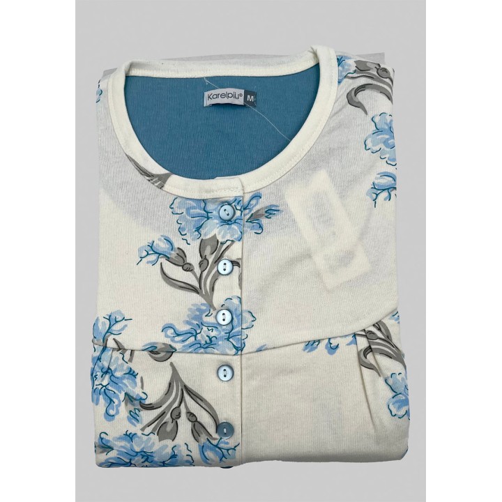 camicia-da-notte-invernale-karelpiu-kf9001-azzurro